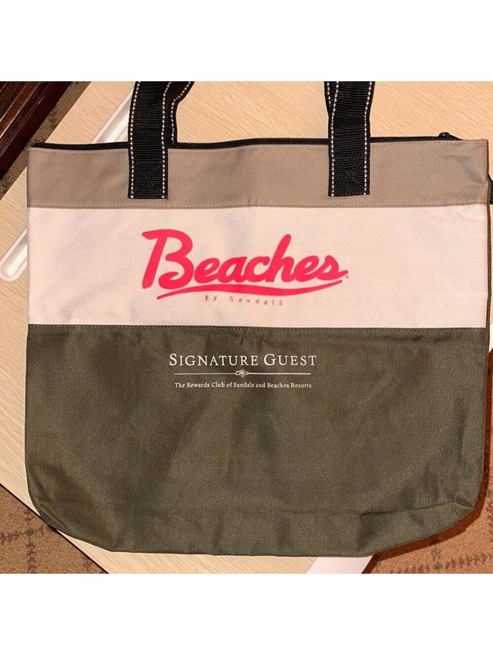 Beaches Resorts canvas tote bag  NWOT